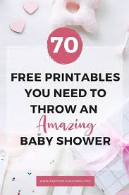 These free baby shower printables will help you create a wonderful looking baby shower for less. 70 Free Baby Shower Printables