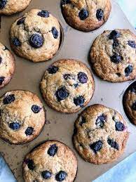 Healthy Blueberry Banana Muffins Recipe Banana Blueberry Muffins Blueberry Recipes Banana Recipes