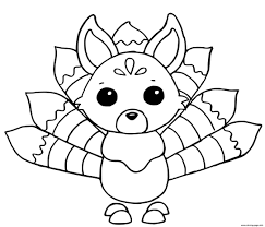 Download or print for children, 100 images. Adopt Me Kitsune Coloring Pages Printable