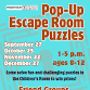 Pop Up Escape Room Puzzles event image