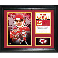 Kansas city chiefs quarterback patrick mahomes (15) is helped off the field by teammate mike remmers, right, after getting injured during the second half of an nfl divisional round football game. Patrick Mahomes Ii Framed Photo Collage