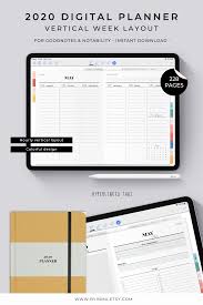 Digital Planner Hourly 2021 Goodnotes Template Notability Etsy Digital Planner Planner Digital Calendar