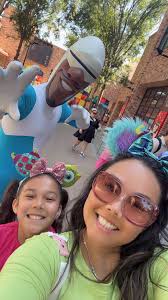 Taking selfies with Disney characters at Walt Disney World