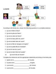 See the pronunciation key for a guide on how to write the sounds; Famille Family In French Family Tree Worksheet 2 Family Tree Worksheet Spanish Family Tree Family Tree