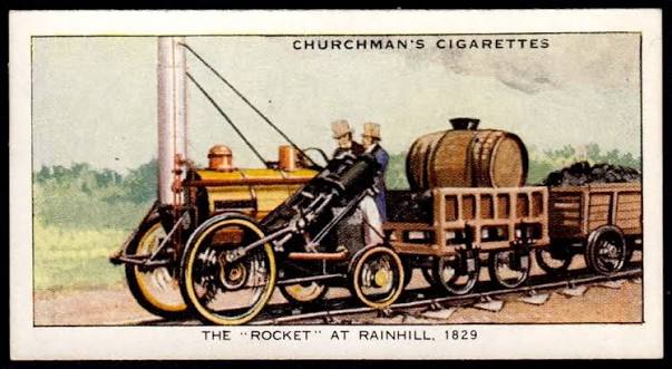Cigarette Card - Rainhill Trials, the "Rocket" | Churchman's… | Flickr
