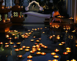 For Pond Floating Candles Pool Wedding Nature Themed Wedding