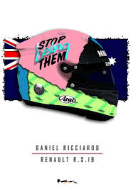 Daniel ricciardo full scale helmets. Daniel Ricciardo Helmet Poster By Jeremy Owen Displate