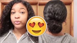 Sleek Low Bun On A Curly Wig Ft. LONGQI HAIR |Carmise Fede