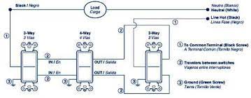 Two way switching schematic wiring diagram (3 wire control). 5604 2