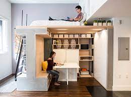 Bathroom hacks, kids room storage, small kids room, small space organization. 50 Small Studio Apartment Design Ideas 2020 Modern Tiny Clever Interiorzine