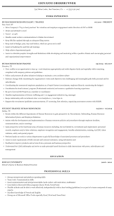 Human resources is a field that requires leadership and management training necessary to develop the skills that employers are seeking. Human Resources Trainee Resume Sample Mintresume