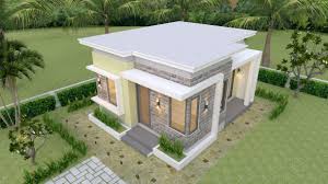 Modern house designs, small house designs and more! House Design Plans 5 5x6 5 With One Bedroom Flat Roof House Design 3d