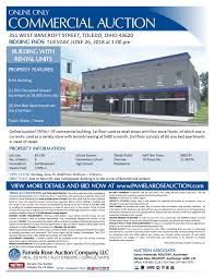 Commercial Building With Rental Units Online Auction 351 West Bancroft Street Toledo Ohio 43620 Bidding Ends Bancroft Commercial Property Units Online