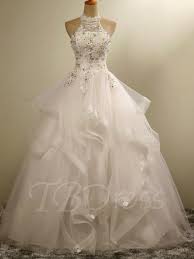 Halter Pearls Appliques Ball Gown Wedding Dress Ball Gowns Wedding Wedding Dress Organza Ball Dresses