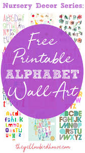 Free printable alphabet and phonics posters and friezes for your classroom. Nursery Decor Series 19 Free Printable Alphabet Wall Art Pieces