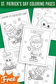 Includes images of baby animals, flowers, rain showers, and more. Free Printable St Patrick S Day Coloring Pages Oh My Creative