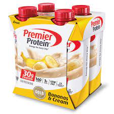 30g protein · 160 calories · 1g sugar · 24 vitamins & minerals, no artifical colors, no soy, gluten free, koesher · low fat · recipiant of the american master of . Buy Premier Protein Shake Bananas Cream 30g Protein 11 Fl Oz 4 Ct Online In Romania 52384478