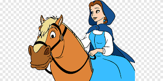 Belle Rapunzel Beauty And The Beast Disney Princess Beauty And The Beast Horse Mammal Png Pngegg