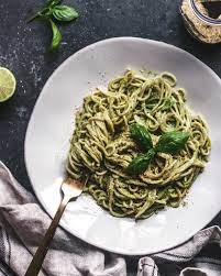 Avocado Pesto Pasta The Plant Based Wok Recipe Avocado Pesto Pesto Pasta Avocado Pesto Pasta