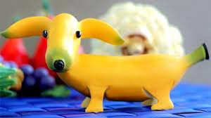 They're sweet, provide energy and yes, dogs can have bananas. How To Make Banana Dog Banana Art Fruit Carving Banana Garnishes Youtube