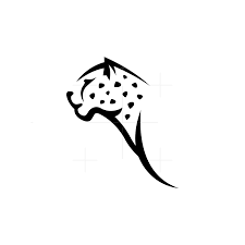 Black And White Cheetah Logo Pin On All Logos For Sale