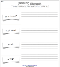 Bridge To Terabithia Student Worksheets Bridge To Terabithia Novel Studies Classroom Literature