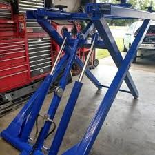6000 Lb Capacity Scissor Lift Hydraulic Cars Metal Car Ramps Hydraulic Car Ramps