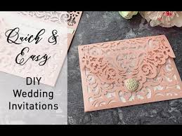 A print shop will be able to help select the best paper for your design, trim the cards to the perfect size, and provide that professional touch your wedding invitations deserve, says. Make Your Own Wedding Invitations In A Few Easy Steps Quick And Easy Invitations To Make At Home Youtube