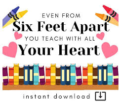 Teacher Social Distance Card Teacher Gift During Social Etsy In 2020 Teacher Appreciation Cards Teacher Appreciation Quotes School Teacher Gifts