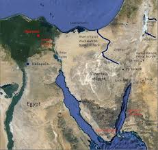 The Location Of Mt Sinai And The Location Of The Red Sea Crossing Bible Mapping Bible Knowledge Bible Facts