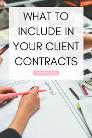 What To Include In Your Client Contracts How To Write A Contract Why They Re Important Things To Client Contracts Financial Coach Online Coaching Business