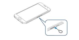 Place the sim card on the tray. Samsung Galaxy S6 Basic Tutorials How Tos And Tips