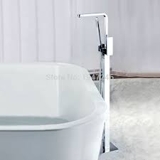Avec le robinet baignoire thermostatique dp, nous avons toutes les caractéristiques d'un robinet thermostatique à un prix très abordable. Garniture De Robinet De Baignoire Romaine Montee Sur Le Sol En Chrome Poli Avec Poignee En Metal Et Inverseur Integre Avec Douchette A Main Aliexpress