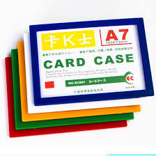 Paper with a higher gsm will generally be thicker and therefore more difficult to. Id Card Case Badge Holder Pouch With Back Magnet A7 Size China Plastic Pocket Badge Holder And Conference Badge Holder Price Made In China Com