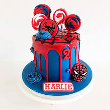 Spiderman Birthday Cake For 8 Year Old Boy Butter Me Up Cakes Op Instagram With Great Power Comes Great Responsibility Loved This Bol Spiderman Birthday Cake Spiderman Cake Superhero Birthday Cake