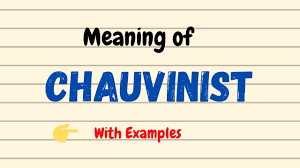 A person imbued with chauvinism; Meaning Of Chauvinist English Vocabulary Words Urdu Hindi Youtube
