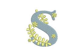 Download Floral Alphabet S Creative Fabrica Yellowimages Mockups