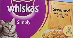 Whiskas Simply Steamed Fish In Jelly 12 Pouches 1285g Pack Of 4 Total 48 Pouches Want Additional Info Click On The Image This I Grilled Meat Cat Food Food