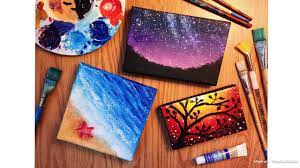 In summary, painting over a canvas print can is easier than you might think and can be quite fun. Painting Tiny Canvases Youtube