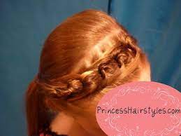 Chain Link Braid Headband Hairstyle Braided Headband Hairstyle Princess Hairstyles Headband Hairstyles