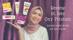 Review St Ives Oxy Product Skincare For Acne Skin Youtube