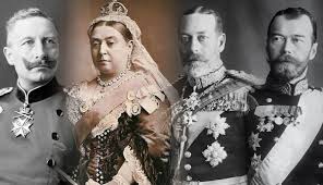 King george v and tsar nicholas ii george's mother was the sister of tsar's mother, hence george and tsar are first cousins king george v and kaiser wilhelm ii george's father was the brother of wilhelm's mother hence george and wilhem are first cousins Photographic Images Nine Sovereigns At Funeral For King Edward Vii Kaiser Tsar Kings 1910 Photo Vintage Antique Pre 1940