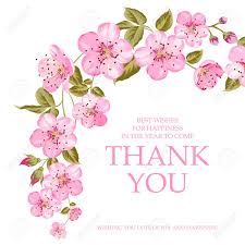 Sympathy thank you flowers clipart. Invitation Text Card With Thank You Sign Pink Flowers Garland Royalty Free Cliparts Vectors And Stock Illustration Image 95857973