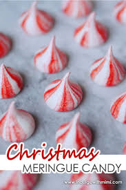 Easy Candy Striped Meringue Cookies Indulge With Mimi Recipe Meringue Cookies Meringue Christmas Food