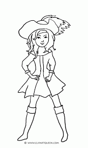 Simply print off the pages you like best in black and white. Girl Pirate Coloring Page Coloring Home