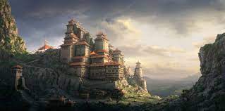 Maybe you would like to learn more about one of these? Castle On Mountain Digital Wallpaper Artwork Chinese Fantasy Art Cliff Hd Wallpaper Wallpaper Flare