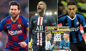 New players coming to barcelona? Barcelona Want To Sign Both Neymar And Lautaro Martinez This Summer Daily Mail Online