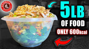 From 300 calorie meals to 500 calorie meals, these delicious and healthy recipes fill you up while still keeping things light. 5lb Chipotle Burrito Bowl For Only 600 Calories Life Changing High Volume Fat Loss Meal Ucook Healthy Ideas