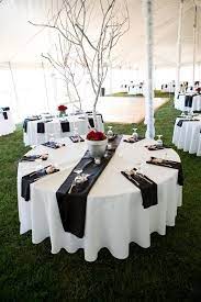 If You Have Long Tables We Could Make Runners Out Of Zebra Fabric To Put On Top Of White Table Clothes And Then Black White Wedding Family Affair Black Wedding