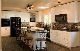 Black Appliances And White Or Gray Cabinets How To Make It Work Black Appliances Kitchen White Cabinets Black Appliances Kitchen Cabinets With Black Appliances